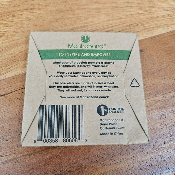 MantraBand Stainless Steel Bracelet Beautiful Girl You Can Do Hard Things New - Picture 6 of 7